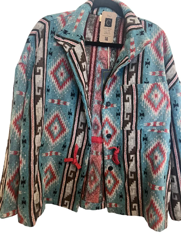 Women's Western Jacket In Green Multi