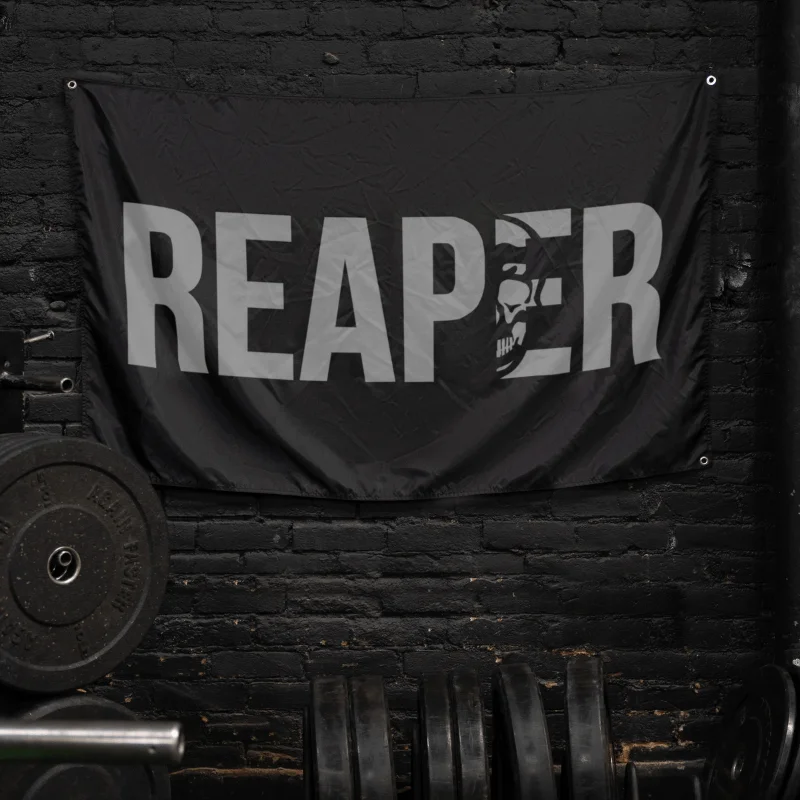 REAPER Gym Flag - Black/White