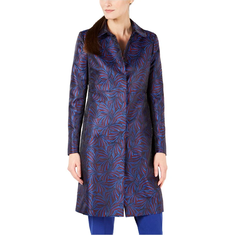 Anne Klein Womens Jacquard Coat