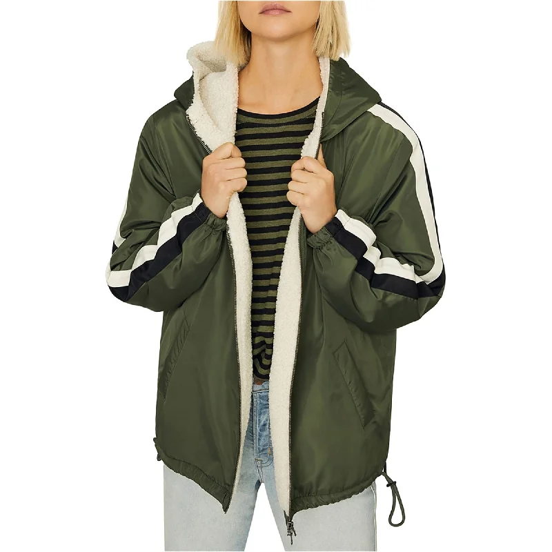 Sanctuary Clothing Womens Track-Stripe Parka Coat