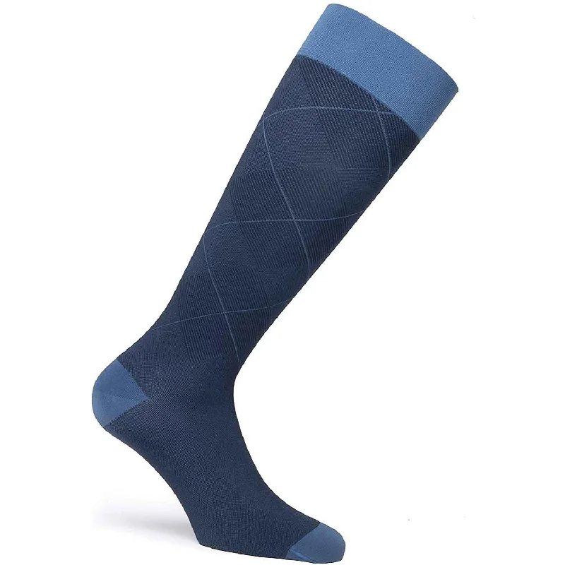 JOBST Casual Pattern Knee High Compression Socks, 30-40 mmHg, Closed Toe