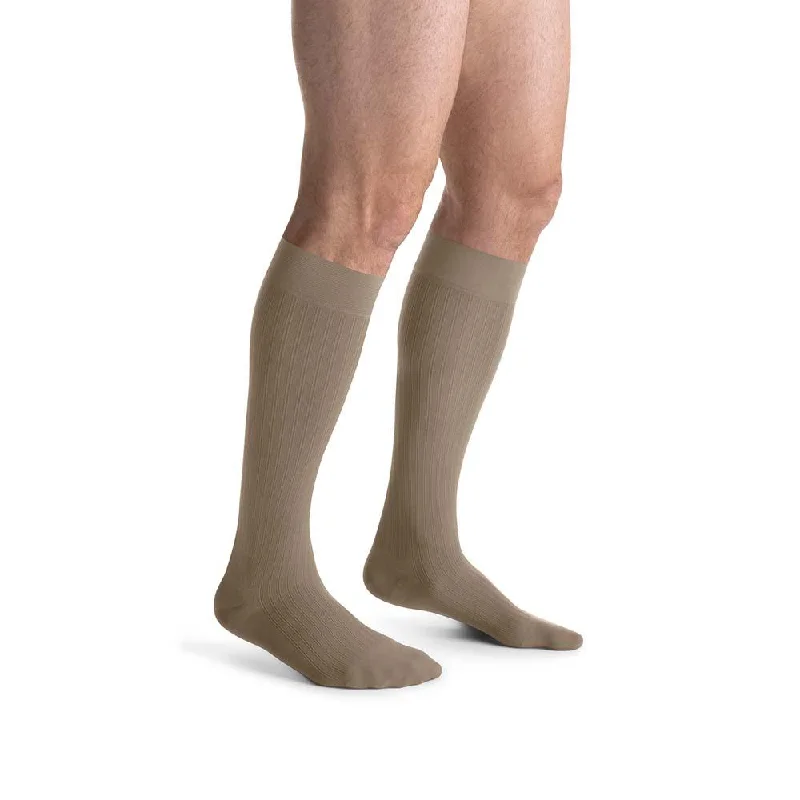 JOBST forMen Ambition Compression Socks, 15-20 mmHg, Knee High, SoftFit Band, Closed Toe