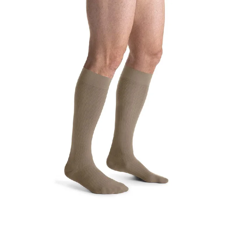 JOBST forMen Ambition Compression Socks, 30-40 mmHg, Knee High, SoftFit Band, Closed Toe