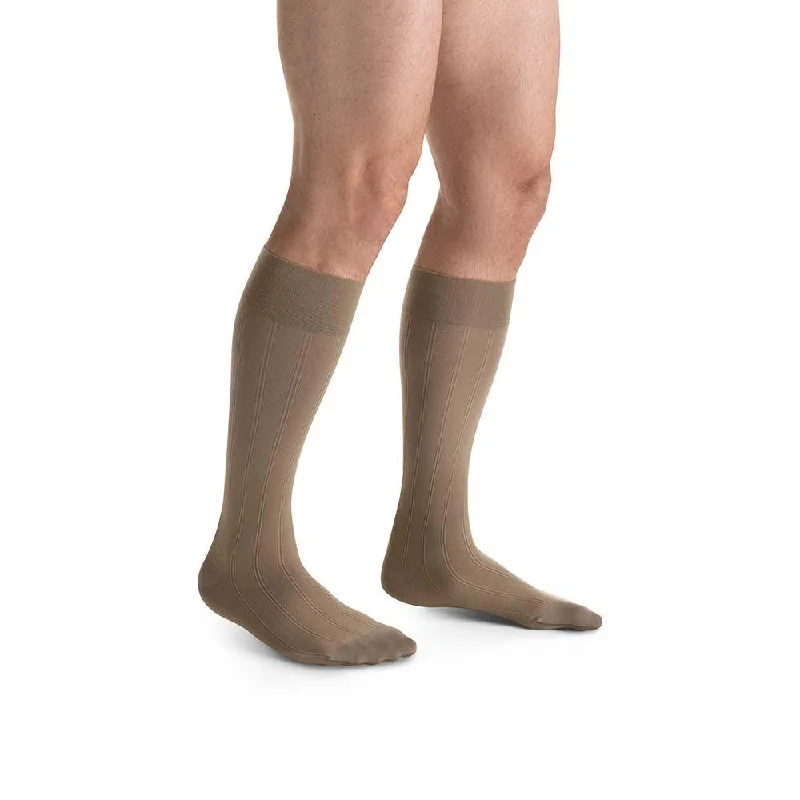 JOBST forMen Casual Compression Socks, 20-30 mmHg, Knee High, Closed Toe