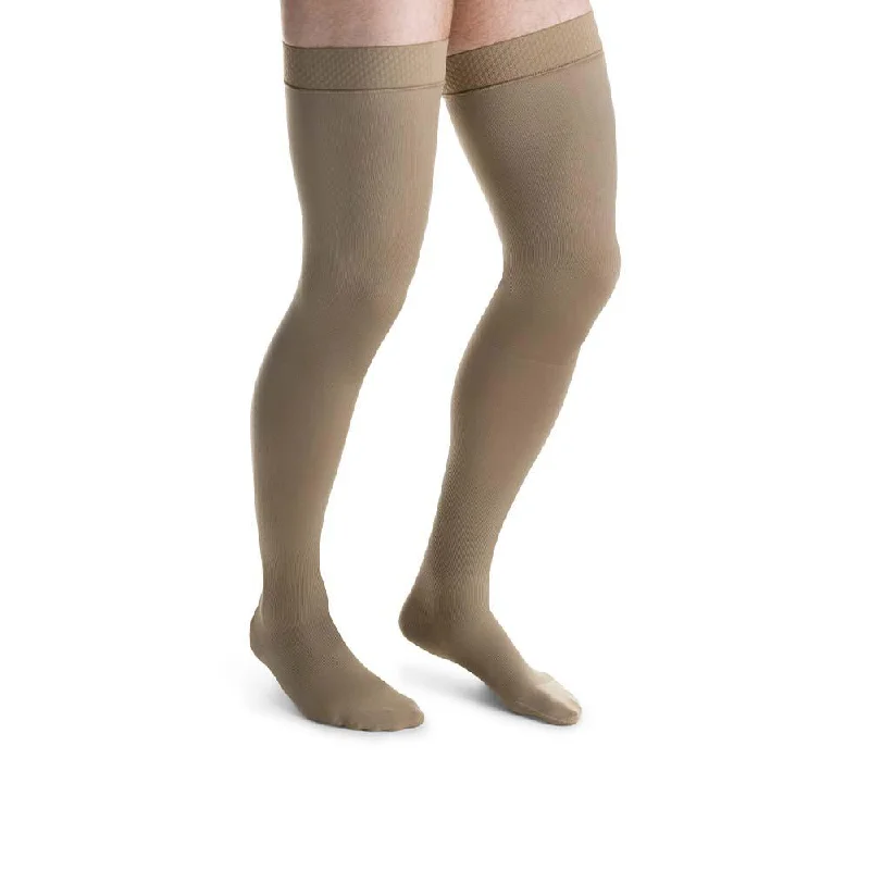 JOBST forMen Compression Socks, 20-30 mmHg, Thigh High, Closed Toe