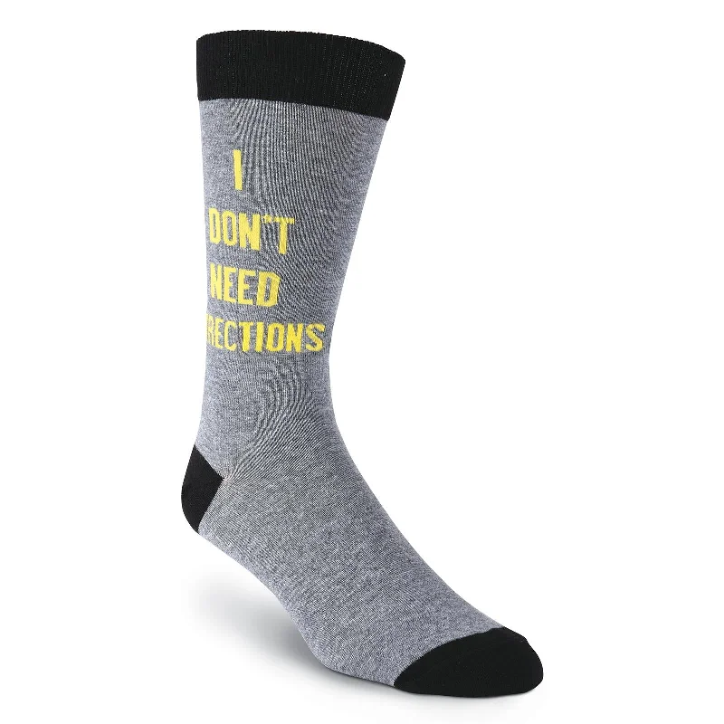 K. Bell Mens I Dont Need Directions Crew Socks