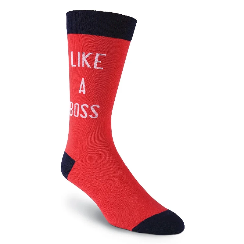 K. Bell Mens Like A Boss Crew Socks